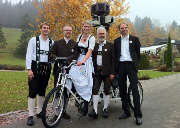 Des supporters de Google dans la région d'Allgäu, en Bavière