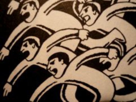 Revolutionäre Demonstranten - Credit to: CMIE