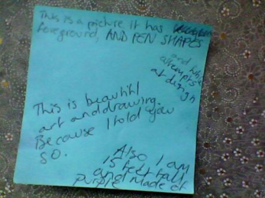 Sophia Walker's post-it