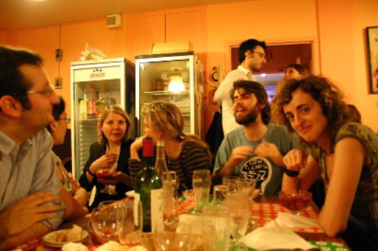 in the restaurant