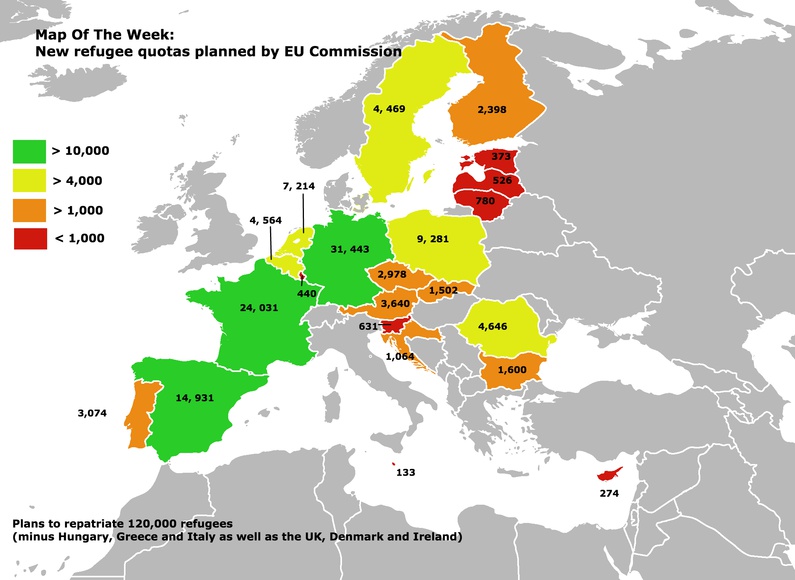 The latest European Commission plan to share refugees among Schengen countries