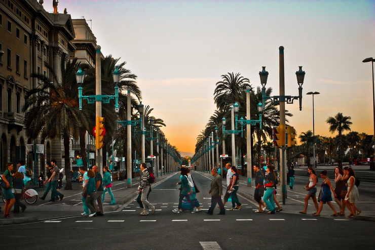 Traditionally Spain's bigger cities empty out as citizens staycation in smaller towns - but the tourists are there too