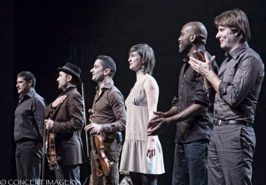 Con la banda Les Yeux Noirs