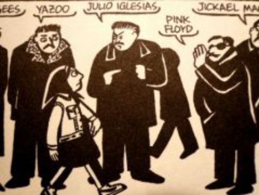 Schallplatten auf dem Schwarzmarkt - Credit to: CMIE