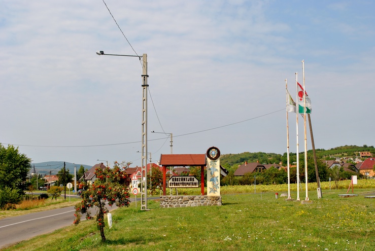 Entering the Hungarian village of Gyöngyöspata Calm reigns