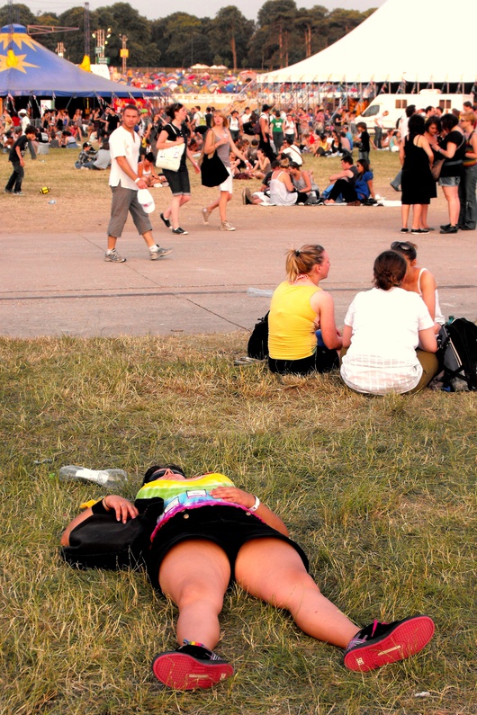 Au bout du troisième jour, cette pratique est presqu'un rituel chez les festivaliers