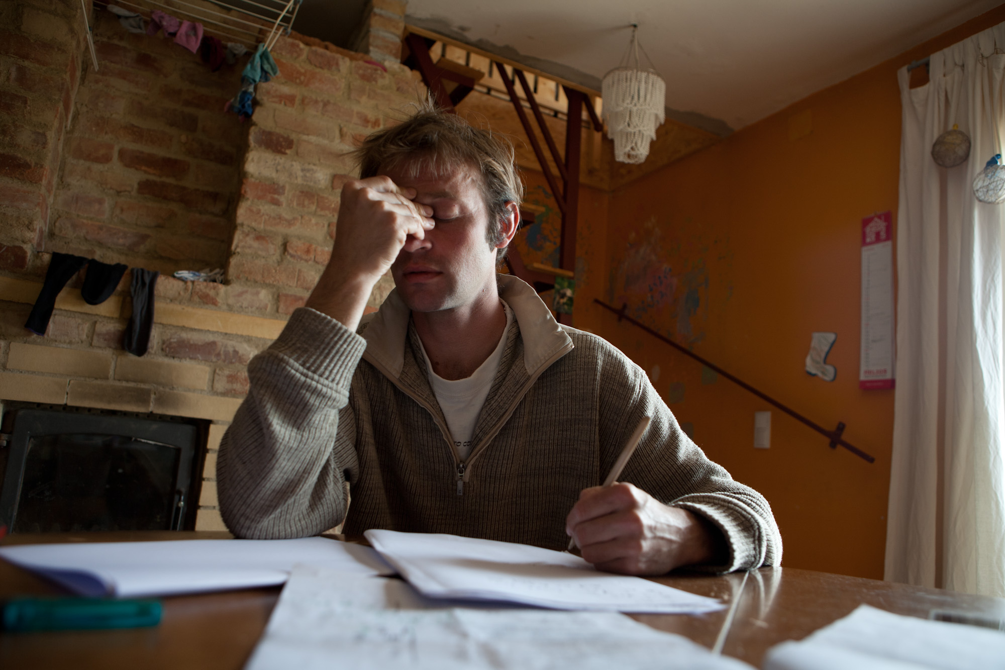 Christian en pleine concentration