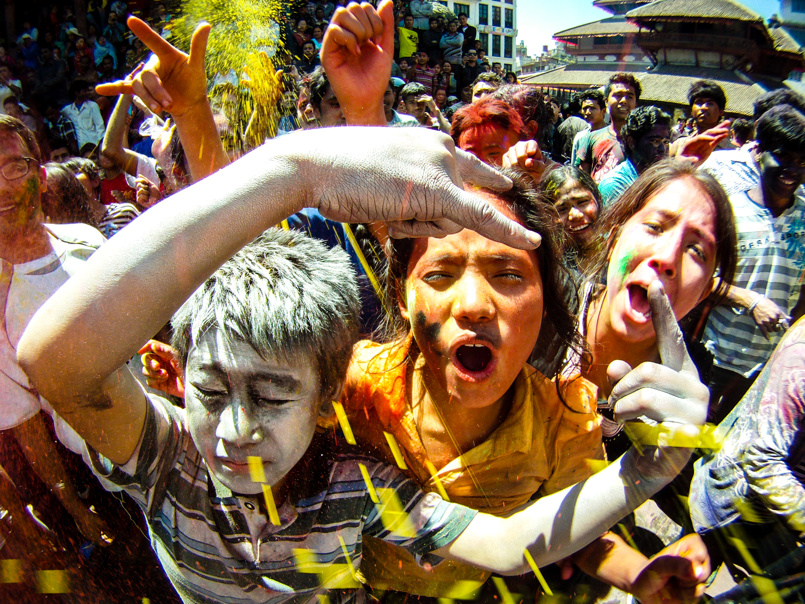 Las caras pintadas de Holi