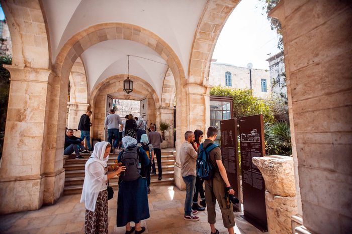 Image for Between the Location and Exhibits of the Terra Sancta Museum in the Old City of Jerusalem