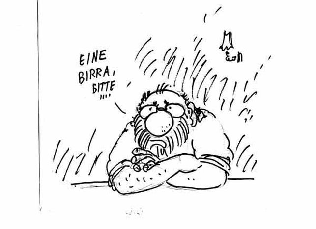 Image for Le ciel de Berlin au-dessus de Bobo. Les vignettes de Staino exposées à la GAM de Turin