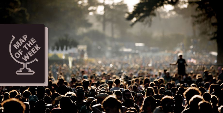 Image for Map of the Week: Wie viele Muslime leben (gefühlt) in Europa?